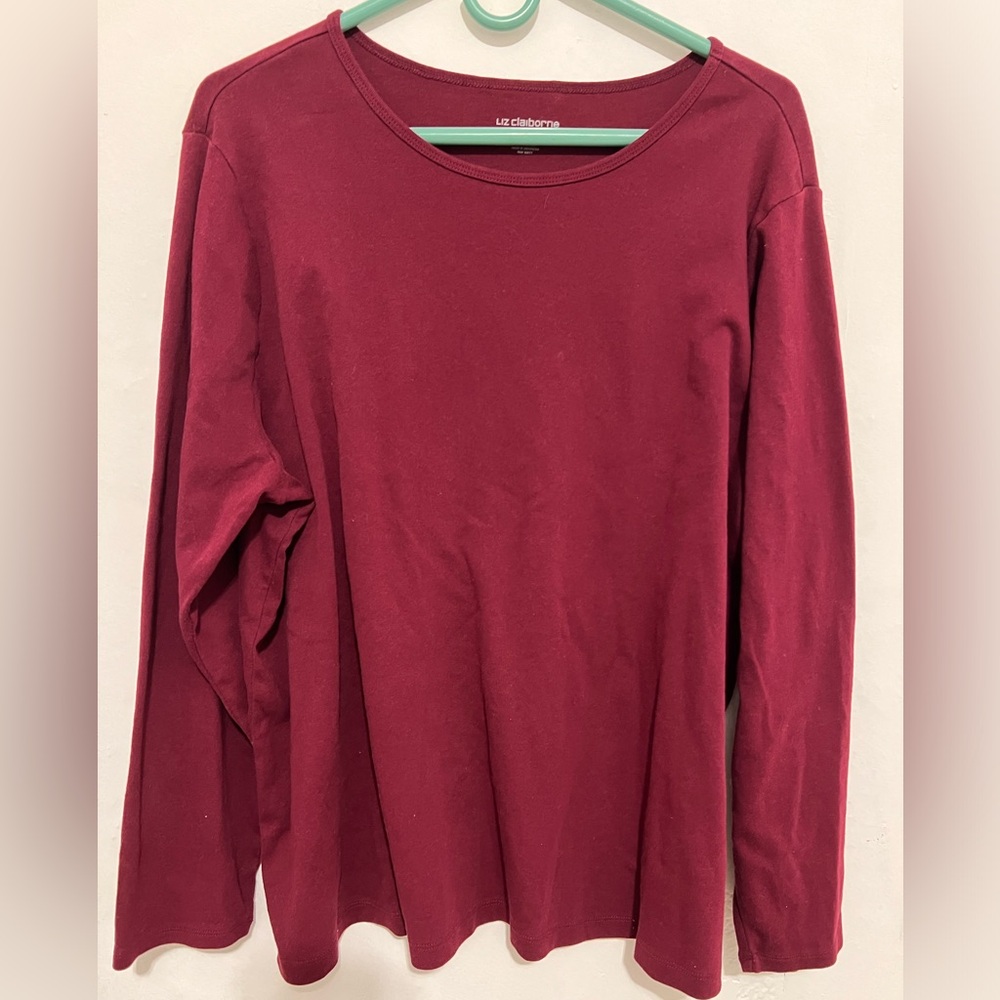 Liz Claiborne Womens Round Neck 2x